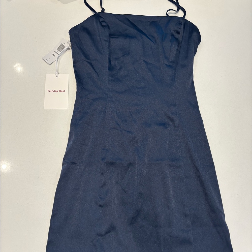 Sunday Best Midnight Blue Strapless Dress